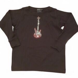 MICRO ME EUC GIRLS BLACK PINK TOPS SHIRTS TSHIRT CASUAL WINTER FALL SHIRT SZ 5 6